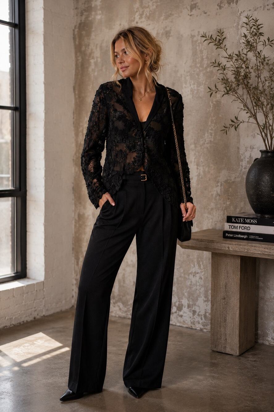 Simone Rocha NWT Black Floral Sequin Tulle Blouse Jacket Size UK 10 US 6